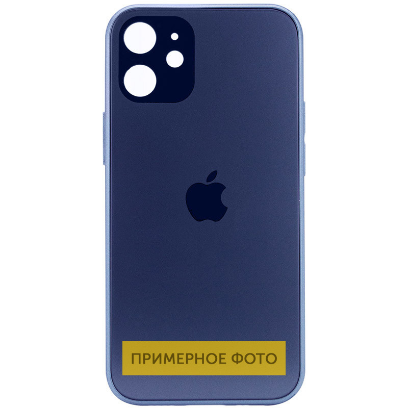 

TPU+Glass чехол GLOSSY Logo Full camera для Apple iPhone 12 Pro Max (6.7"), Синий