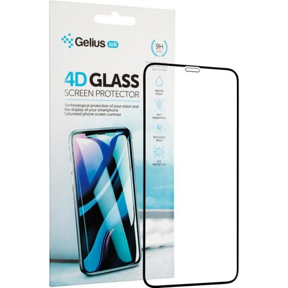 

Защитное стекло Gelius Pro 4D для Apple iPhone X Black, Черный