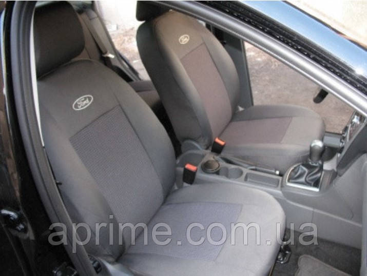 

Чехлы Ford Fiesta 2002-2009г. Качественные авто чехлы на Форд. Ткань жаккард. Темно-серый. Prestige