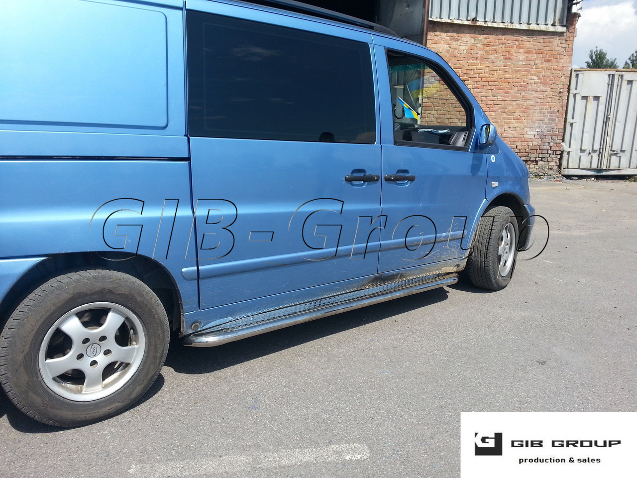 

Пороги боковые труба с листом Mercedes-Benz Vito (96-03) D51