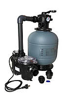 Комплект фільтра Aquant D400 продуктивністю 6 м3/год з насосом FREEFLO, 0.37 кВт, (з підставкою), фото 1