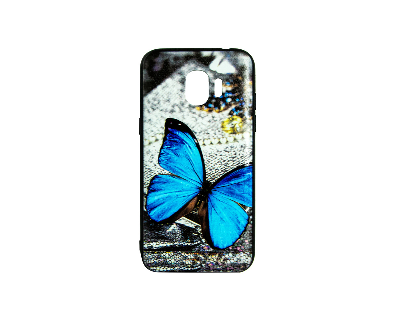 

Чехол-накладка 3D для Samsung J700 Galaxy J7 Blue Butterfly Morpho (1611), С рисунком