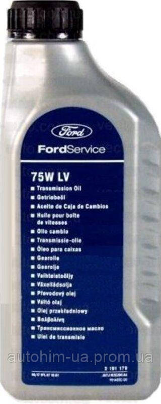 

Трансмиссионное масло Ford 75W LV 1л 2191179