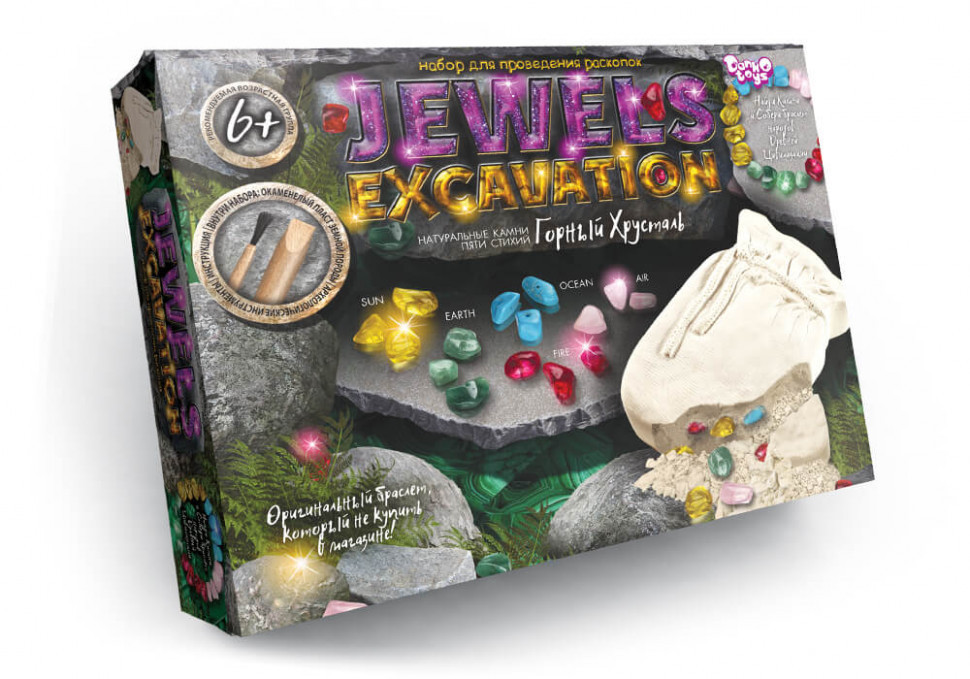 

Набор для проведения раскопок Danko Toys Jewels Excavation Камни (7571DT