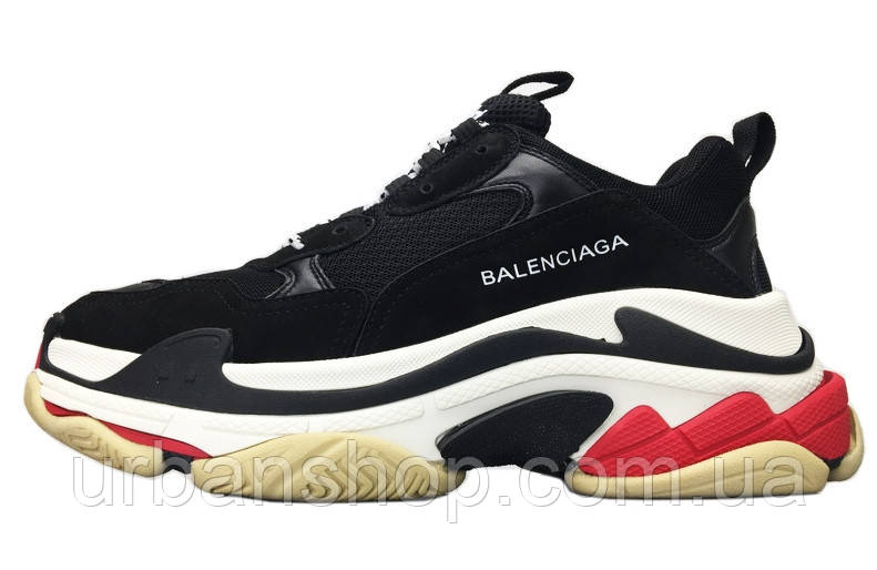 

Кросівки чоловічі, obuwie męskie Balenciaga Triple S баленсіага., Черный