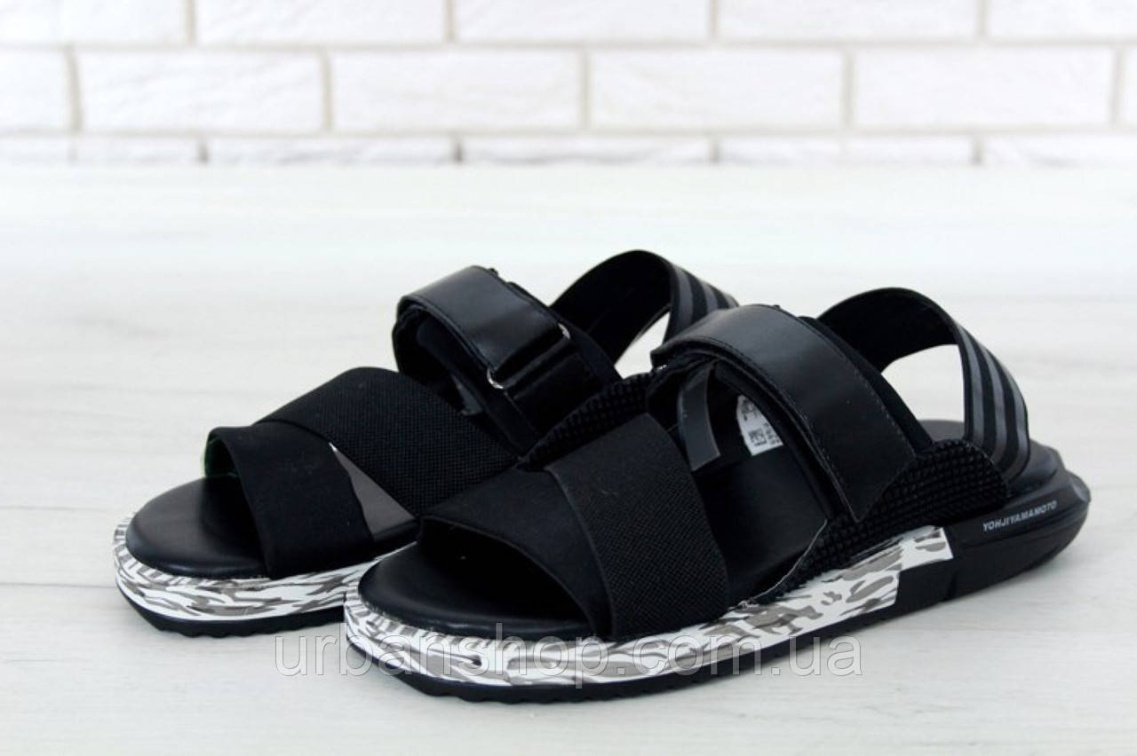 

Adidas Y3 KAOHE SANDAL grey, чоловічі сандалі Адідас, Едідас. Босоніжки., Черный