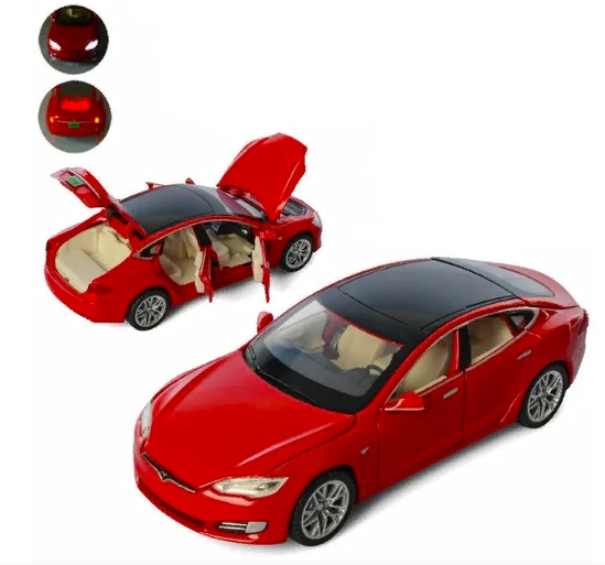

Коллекционная машинка Tesla Model S 1:32 красная