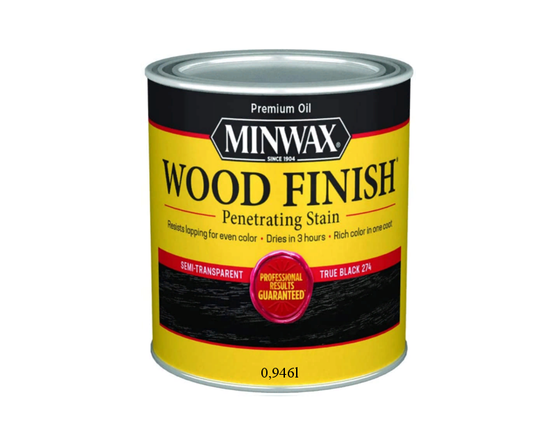 

Морилка масляная MINWAX WOOD FINISH для древесины настоящий черный (274) 0,946л