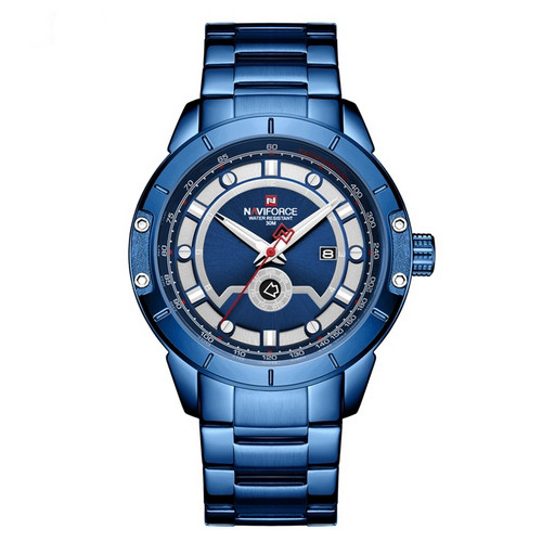 

Naviforce NF9166 Blue-Silver