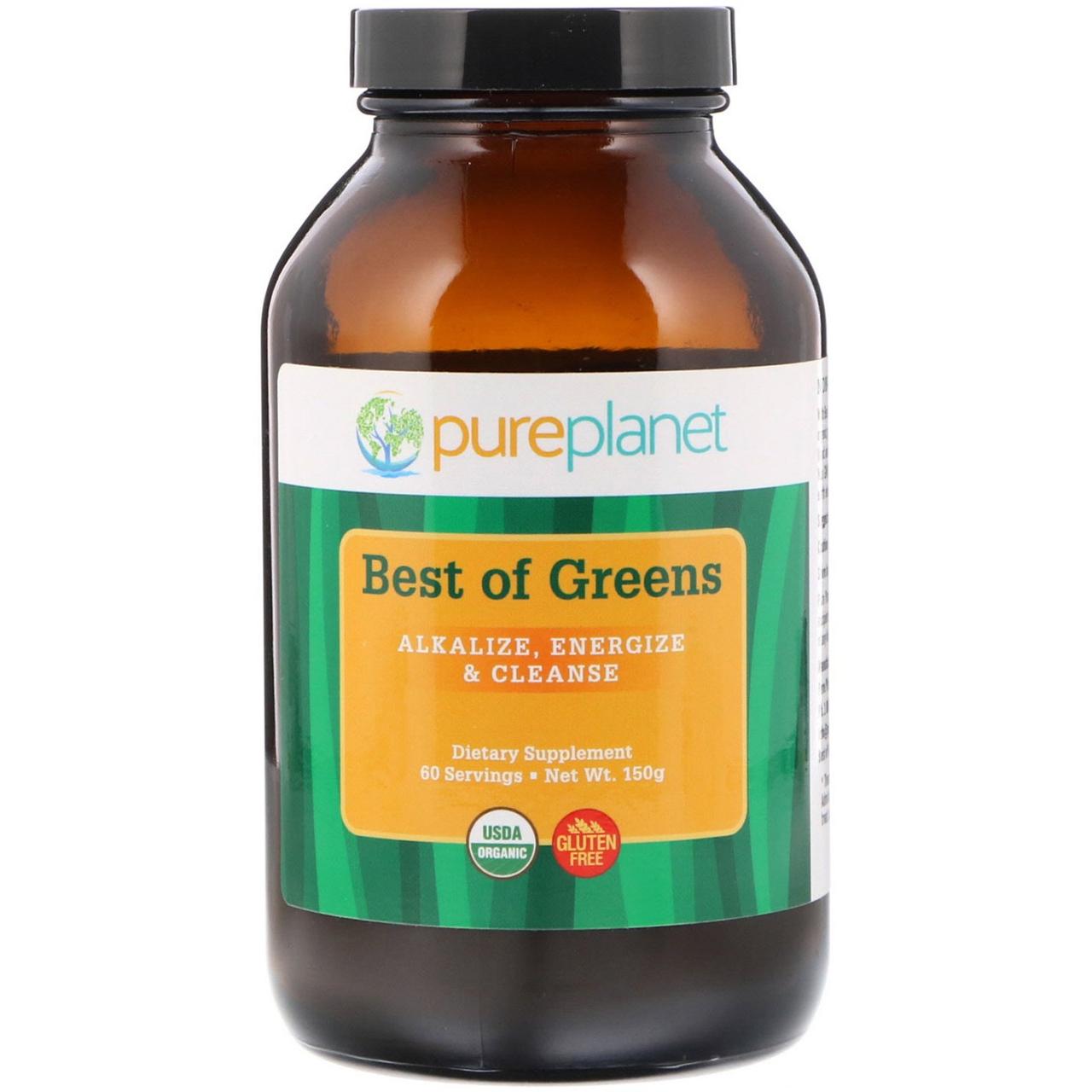 

Суперфуд, органический, Best of Greens, Pure Planet, 150 г