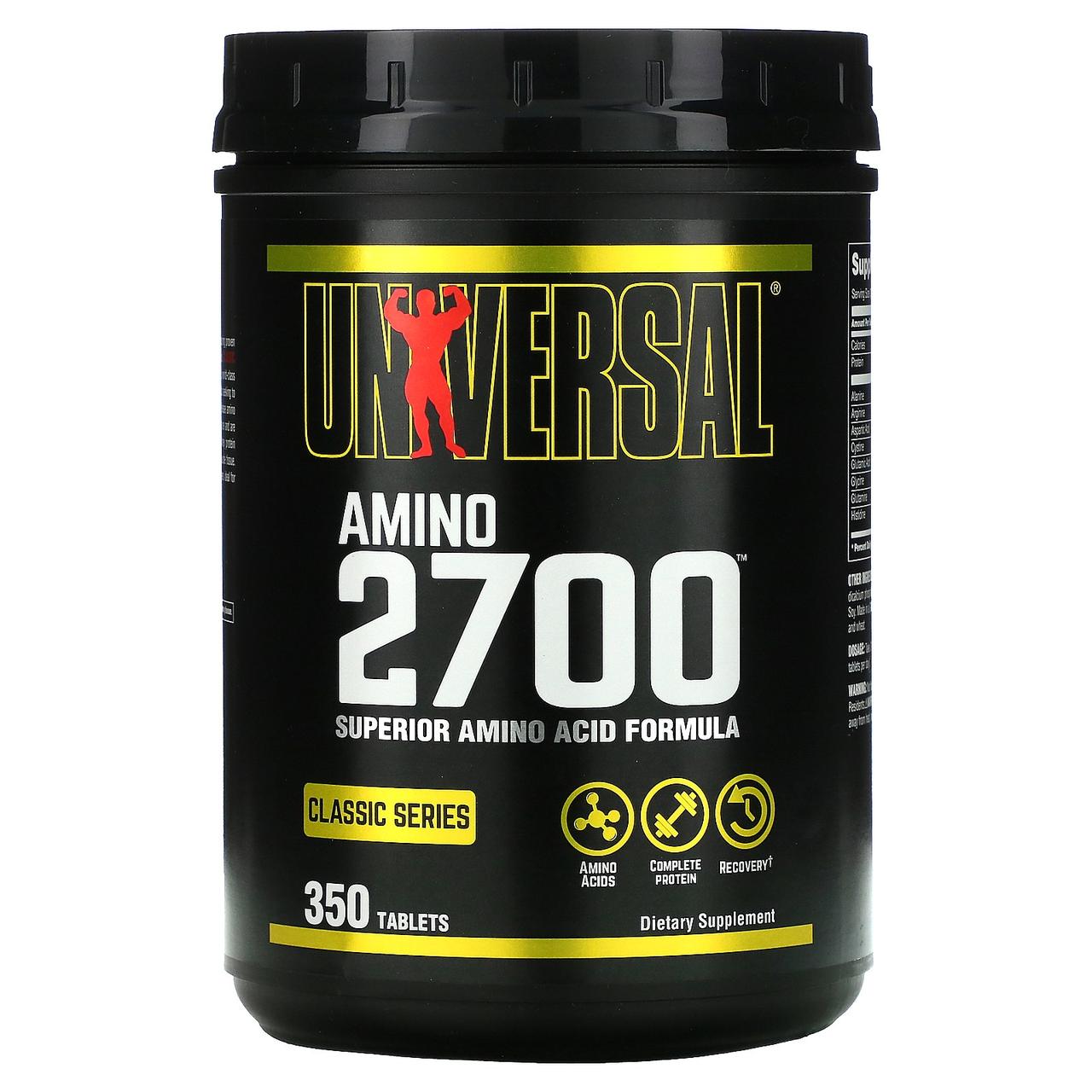 

Аминокислоты амино, (Amino 2700), Universal Nutrition, 350 таблеток