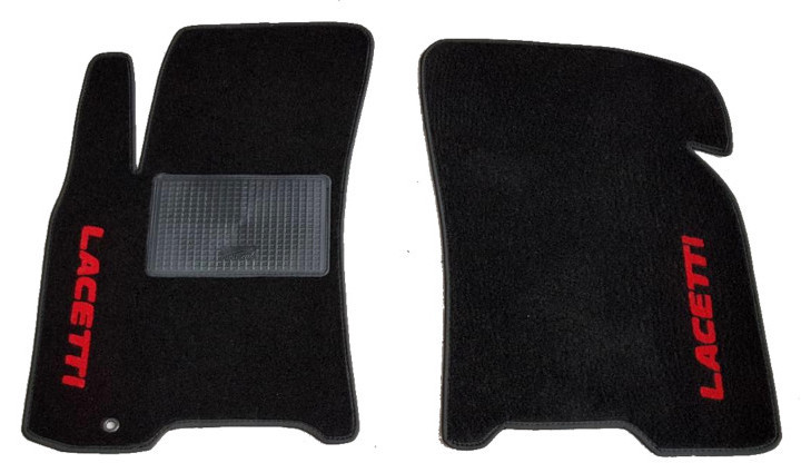 

Текстильные коврики в салон Chevrolet Lacetti 2002-> 2 шт. (ML, чёрный), Черный