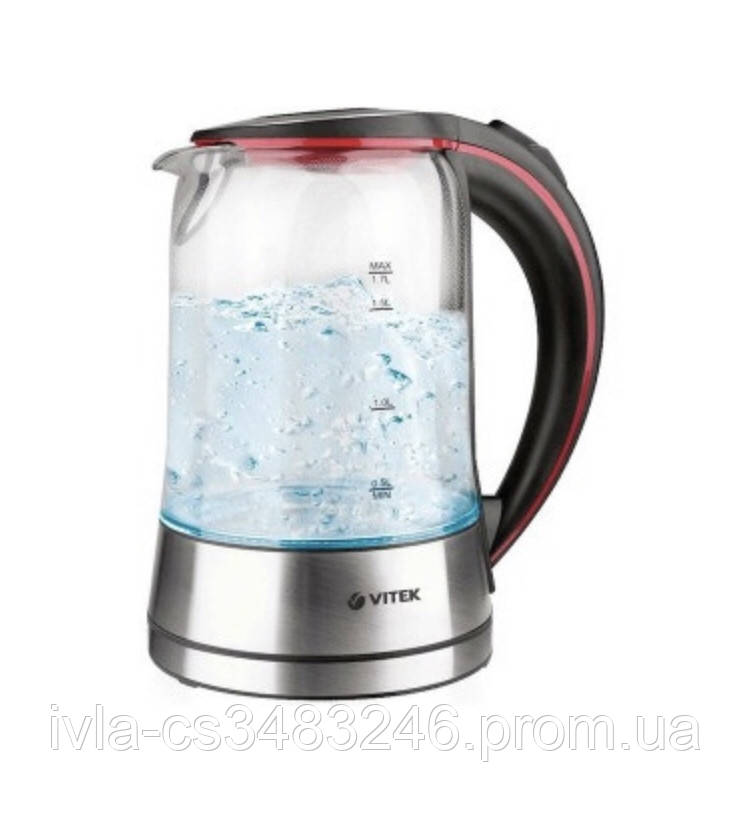 

Электрочайник Vitek VT-7009 1.7 л Прозрачный (300735)