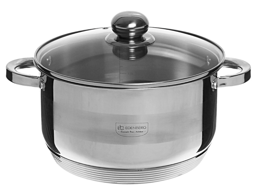 

Кастрюля Edenberg с крышкой 1.5 л Серебристый (EB3003)