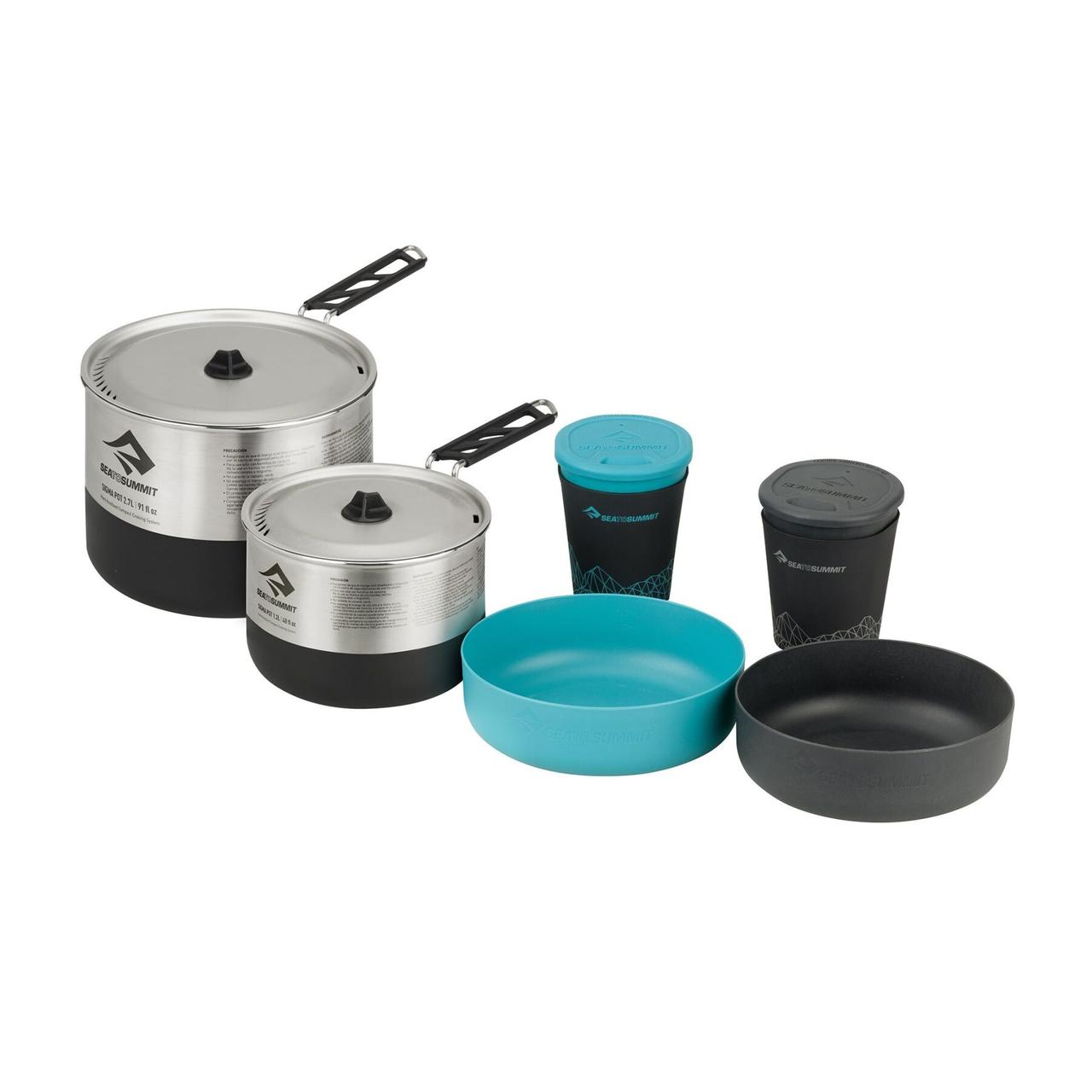 

Набір посуду Sea To Summit Sigma Cookset 2.2 Pacific Blue/Silver, Серебристый