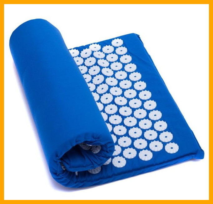 

Коврик ортопедический массажный СИНИЙ Acupressure mat с подушкой Ипликатор Кузнецова