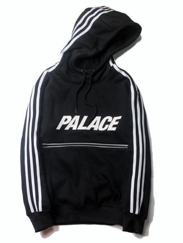 

Теплое худи унисекс Adidas x Palace черное