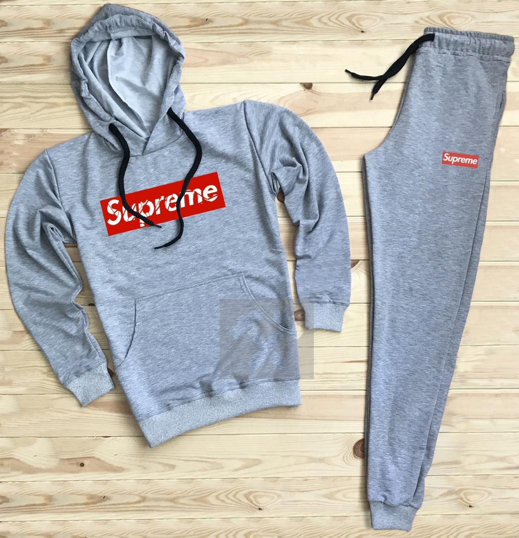 

Спортивный мужской костюм Supreme (Супрем), серый, код OW-2059