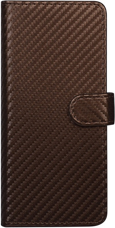 

Чехол-книжка TOTO Book Carbon Fiber Universal Cover 5,5-5,7" Brown #I/S, Коричневый