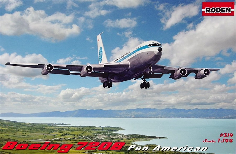 

Пластикова модель 1/72 Roden 319 американський пасажирський літак Boeing 720B Pan American