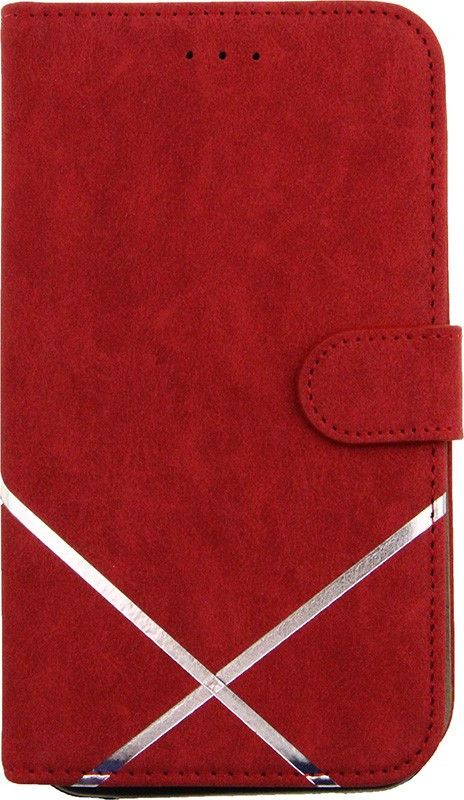 

Чехол-книжка TOTO Book Silicone Slide Universal Cover 6,5" (№2) Red #I/S, Красный