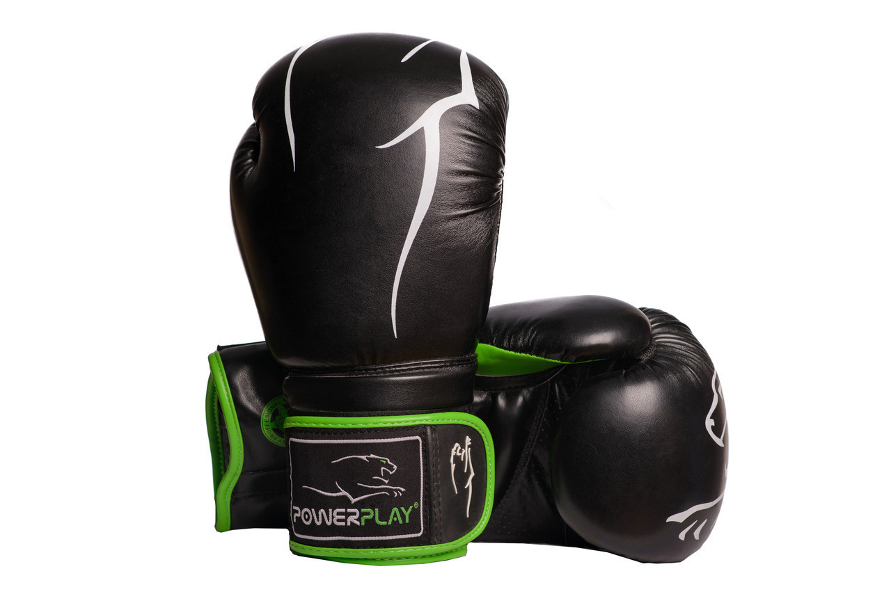 

Боксерські рукавиці PowerPlay 3018 12 унцій Чорно-Зелені (PP_3018_12oz_Black/Green), Черный / зеленый