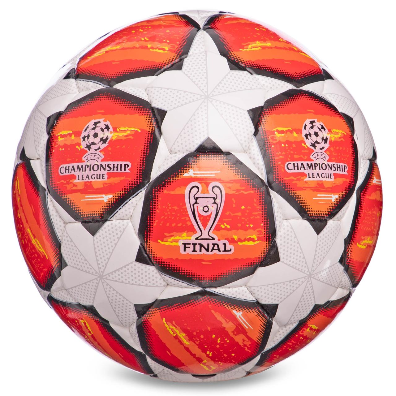 

Мяч футбольный №3 PU CHAMPIONS LEAGUE бело-красный FB-0150-2