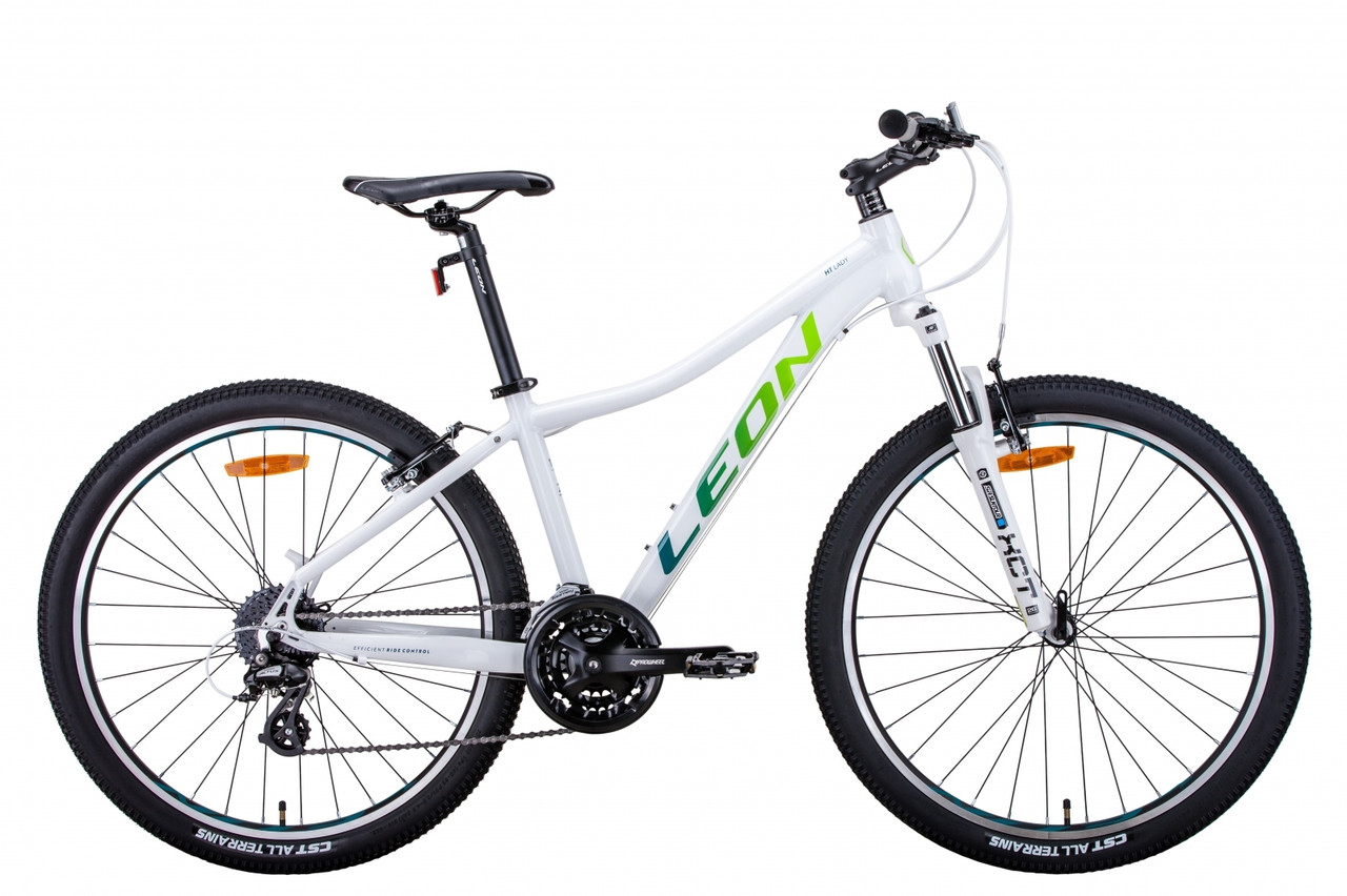 

Велосипед 26" Leon HT-LADY 2021 (бело-синий с салатным