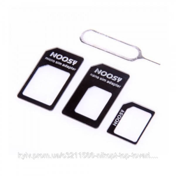 

Адаптер Noosy Nano Sim + Micro Sim + Mini Sim 4 in1