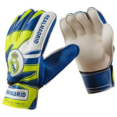 

͛ Вратарские перчатки для футбола для вратаря World Sport Latex Foam Realmadrid, сине-зеленые, р.9 M11-281008