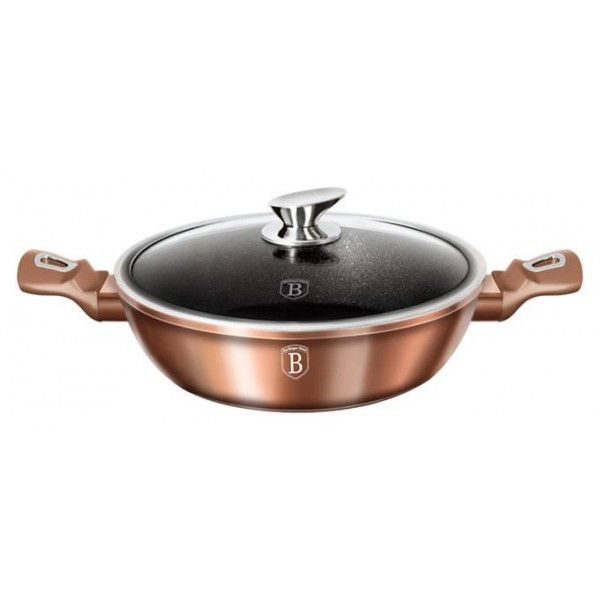 

Сотейник Berlinger Haus Rose Gold Ø28см (3.8л) с крышкой, индукционная с антипригарным покрытием
