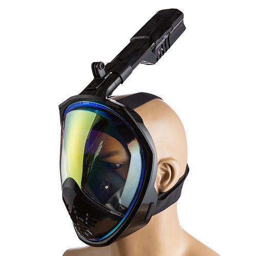 

͛ Маска для плавания Dolvor полно лицевая зеркальная черная L/XL M11-282399