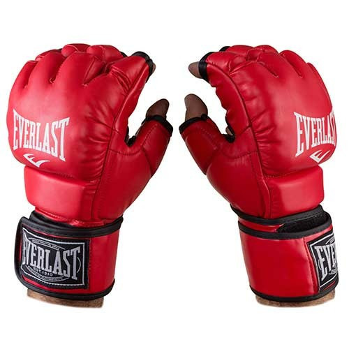 

͛ Перчатки единоборств красные Everlast Mma DX364 размер  M11-281416, Красный