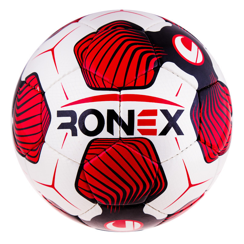 

̂ Мяч футбольный спортивный, лучший мячик для игры в футбол CordlySnake Ronex Uhl красный M11-282616