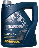 

Масло моторное MANNOL Molibden benzin п/синт. 10w40 4L SL/CF