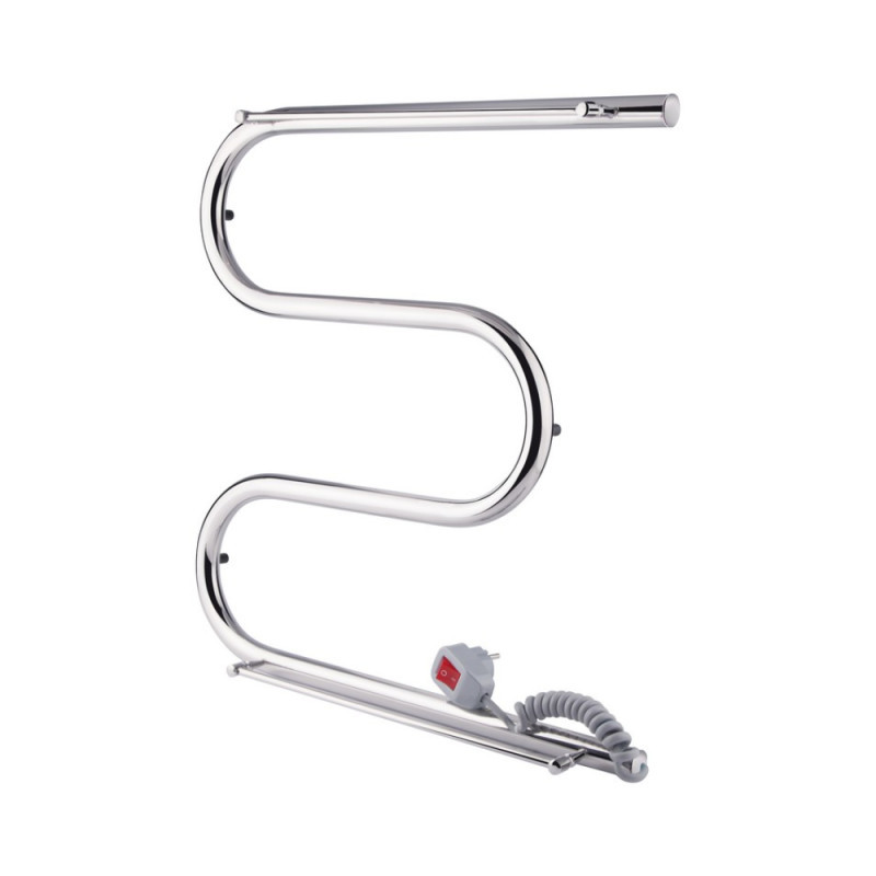 

Полотенцесушитель электрический Q-tap Snake shelf (CRM) 500х500 RE Хром (7340)