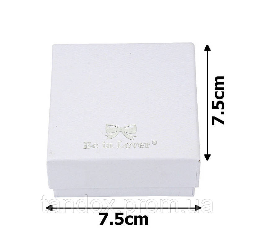 Подарочные коробочки для набора 7,5*7,5 см белая (упаковка 12 шт)