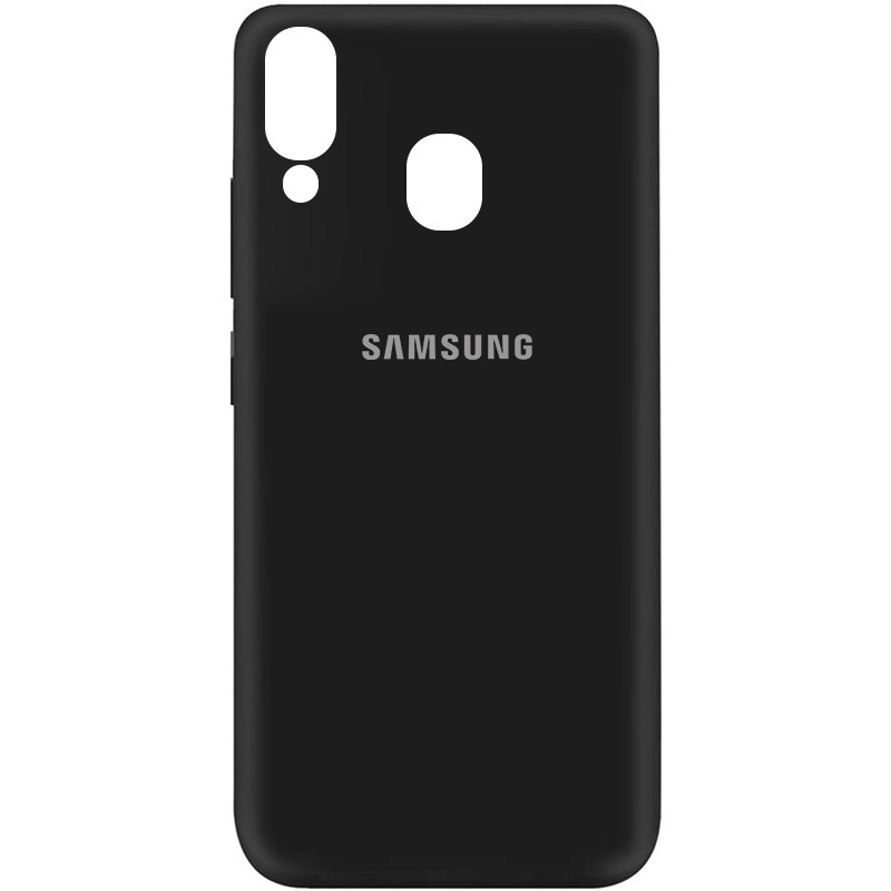 

Силиконовый чехол Silicone Cover на телефон Samsung Galaxy A40 A405F/Самсунг А40, Черный