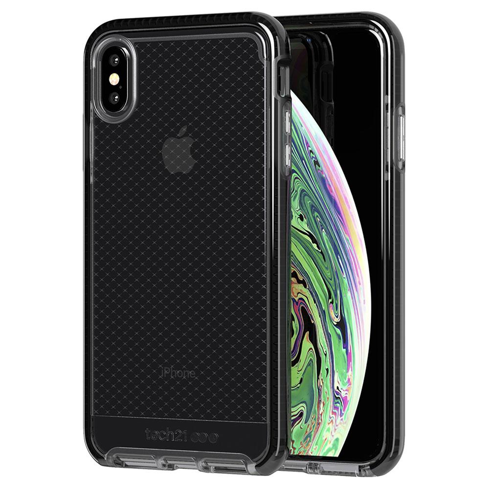 

Противоударный чехол Tech21 Evo Check Smokey | Black для iPhone XS Max, Серый;черный;прозрачный