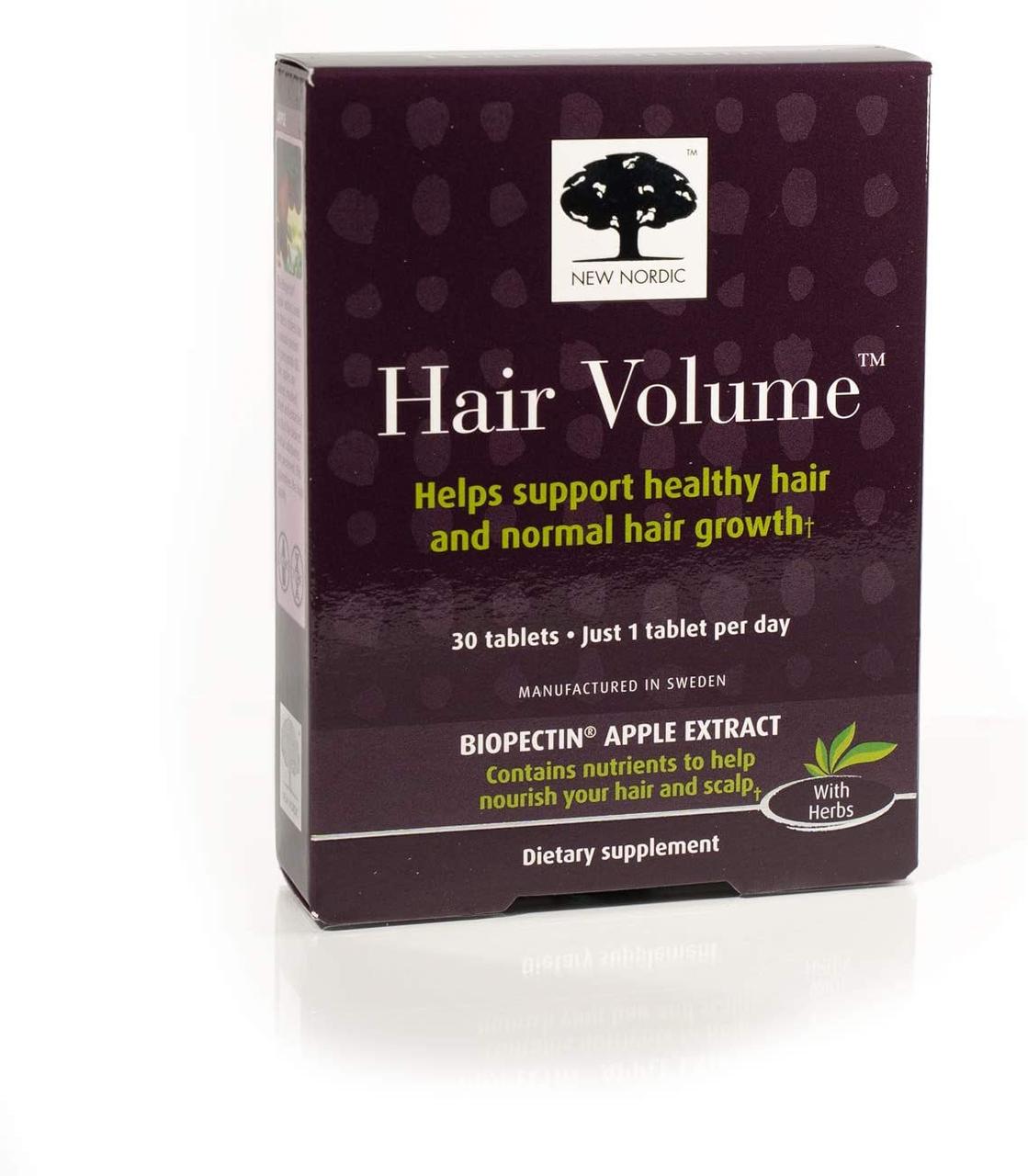 

Средство для роста волос с биопектином яблока New Nordic Hair Volume with Biopectin Apple Extract 30 таблеток