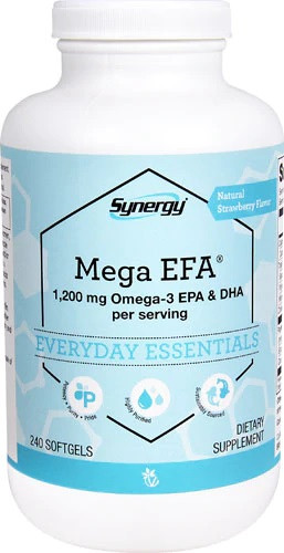 

Концентрат Омега-3, 240 капс.*600мг США, Mega EFA 1200 mg omega-3 EPA DHA Vitacost