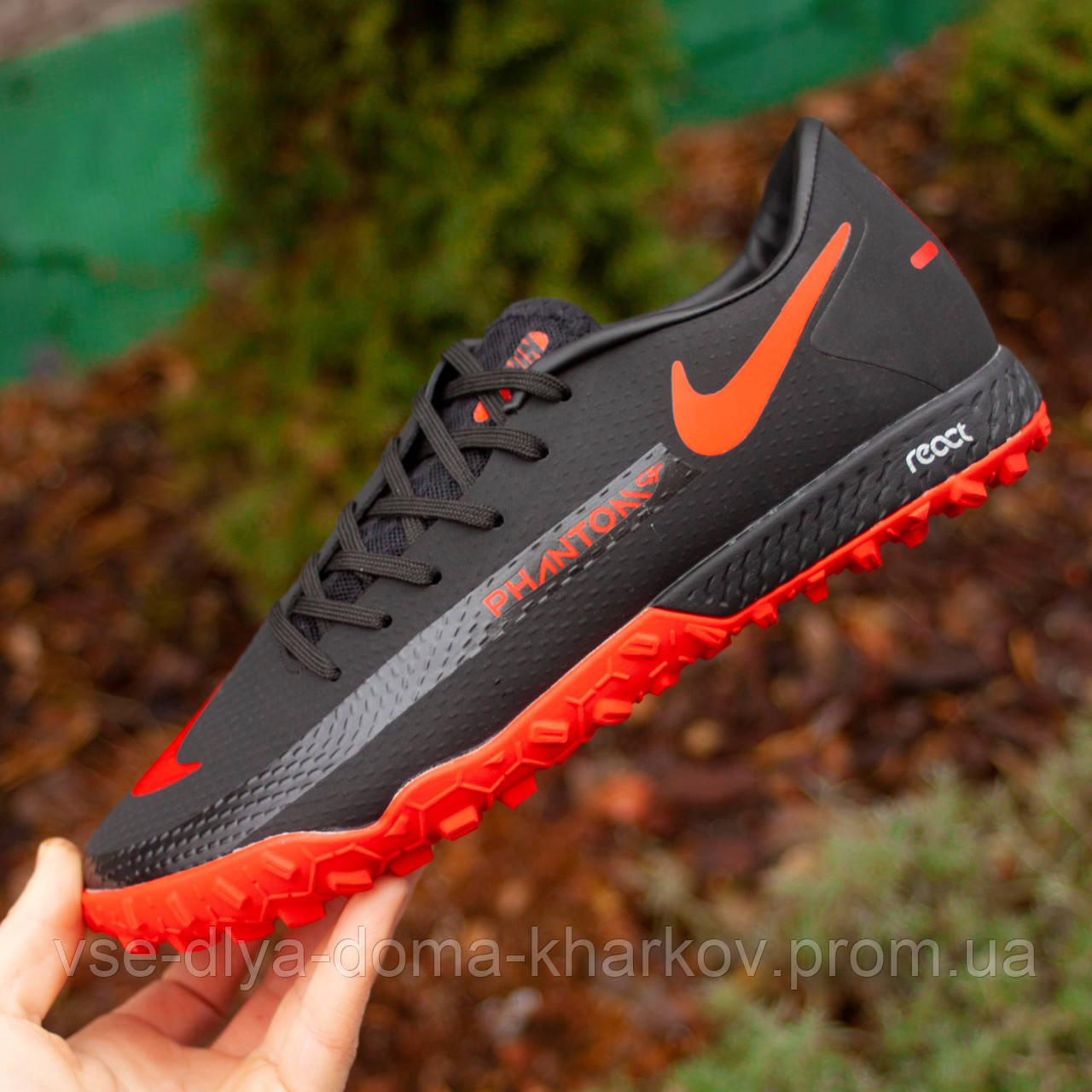 

Сороконожки Nike Phantom GT (39-45) 43, Черный