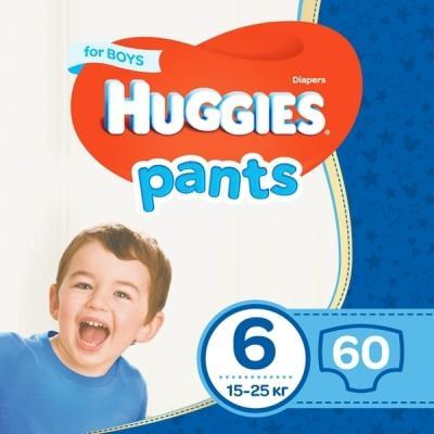 

Подгузник Huggies Pants 6 для мальчиков (15-25 кг) 60 шт (5029053564142)