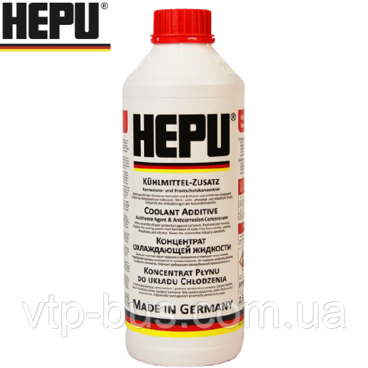 

Антифриз (красный), концентрат охлаждающей жидкости 1,5 (L) HEPU (Германия) P999-G12