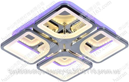 

Люстра светодиодная LED Sirius MX10005/4B CR (BL+YL-підсвітка) 88W+8W, Хром