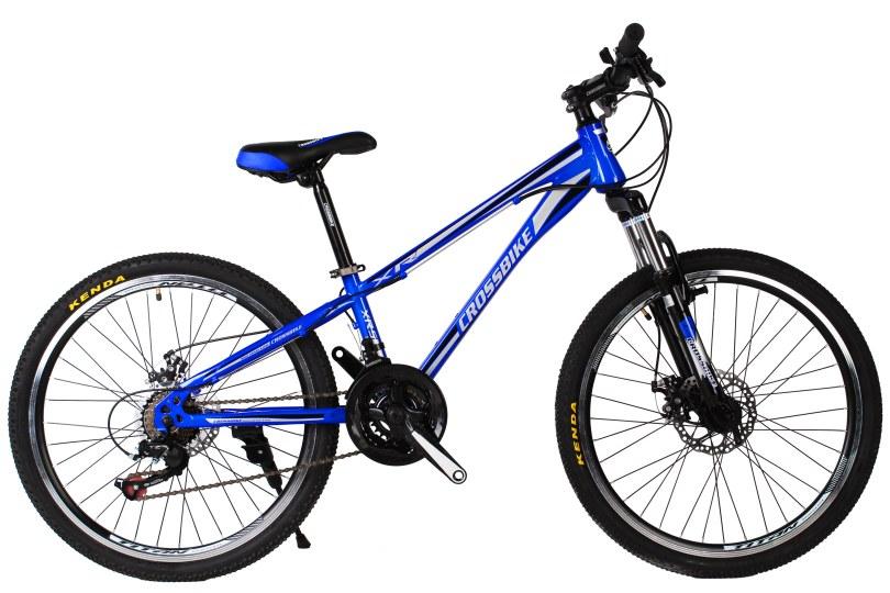 

CrossBike Велосипед Cross Racer 24"11" Голубой-Чёрный-Серебро