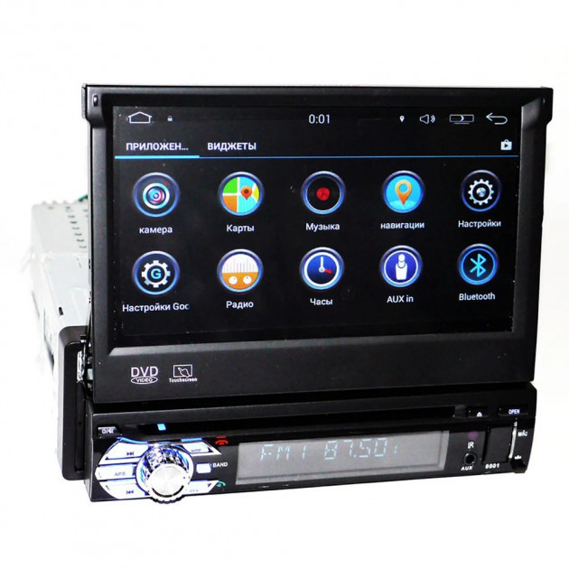 

Автомагнитола 1DIN DVD-9501 Android GPS с выезжающим экраном