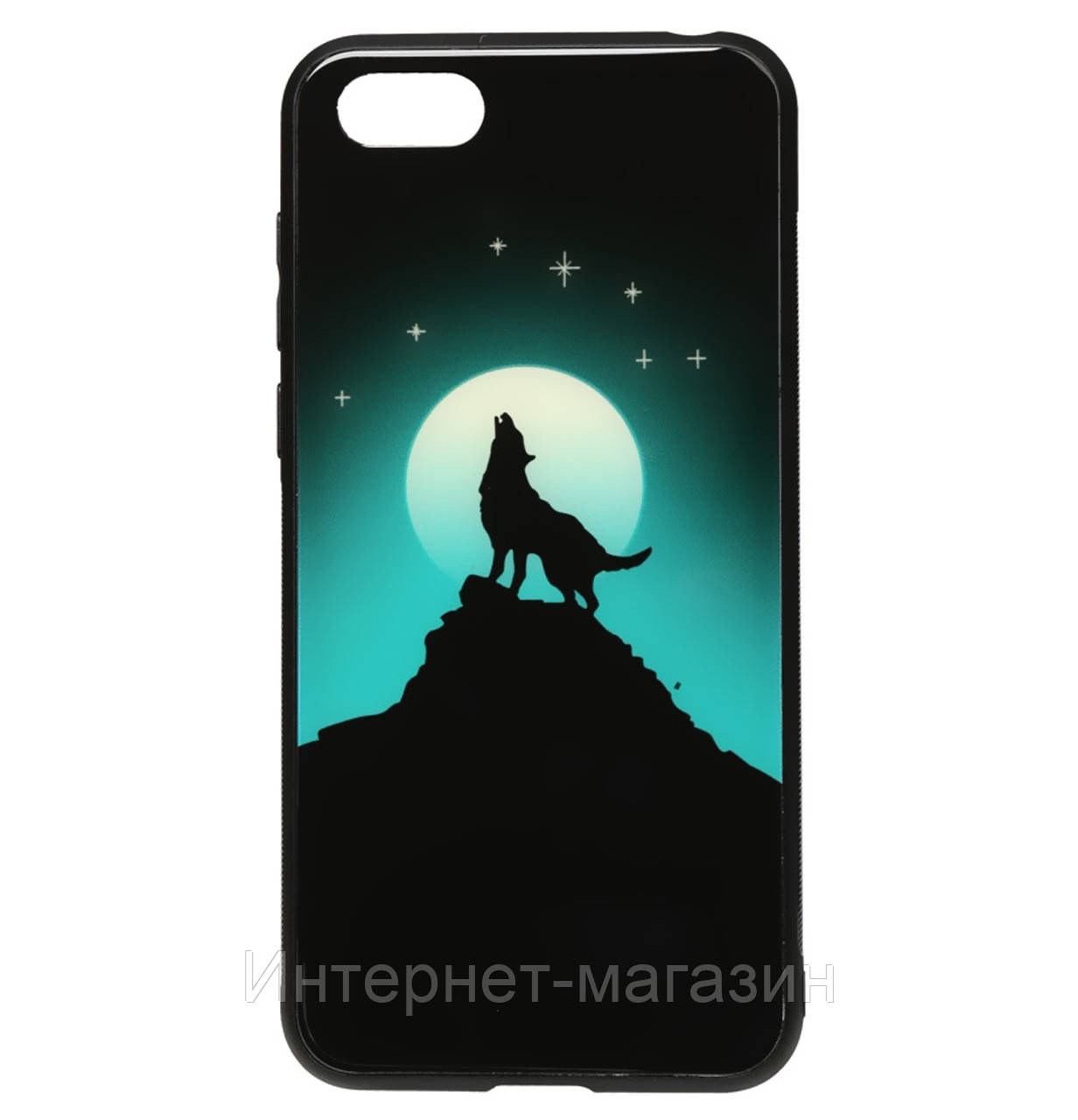 

Чехол-накладка TPU+Glass TOTO Night Light Print для Huawei Y5 Prime (2018) / Honor 7s / 7a (Howling Wolf), Разные цвета