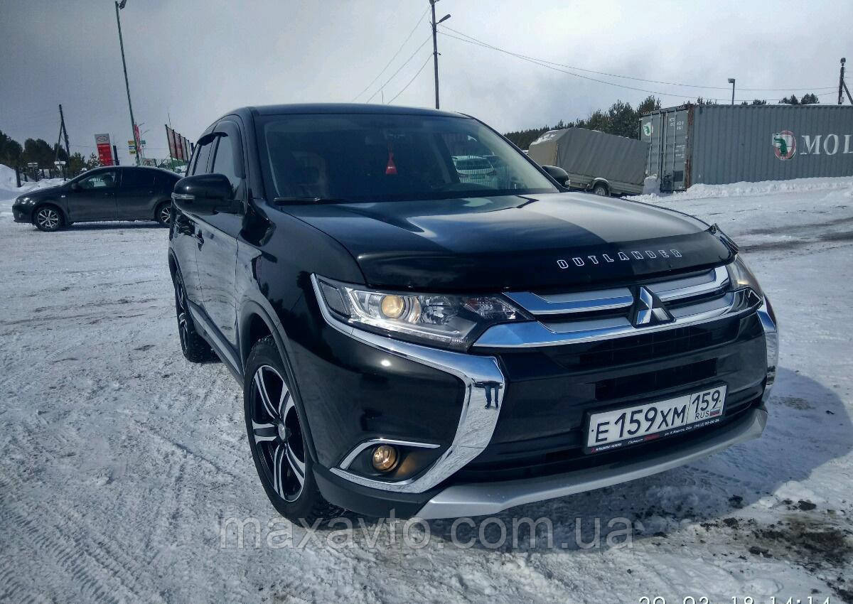 

Мухобойка, дефлектор капота Mitsubishi Outlander c 2012- г.в.