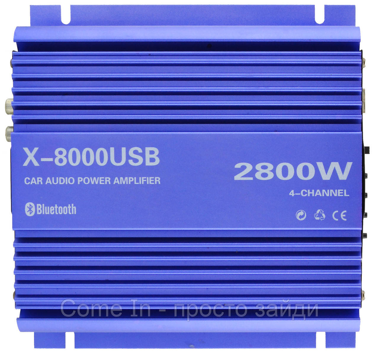 

Автомобильный 4-канальный усилитель звука X-8000USB Bluetooth 2800W Blue (4835)